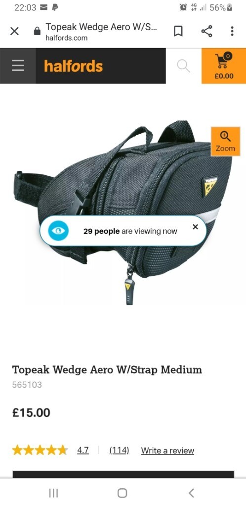 topeak saddle bag halfords